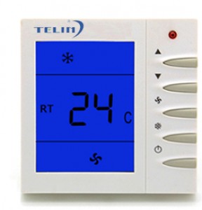 HVAC RS485 Modbus Communication Digital Thermostat For Fan Coil Control